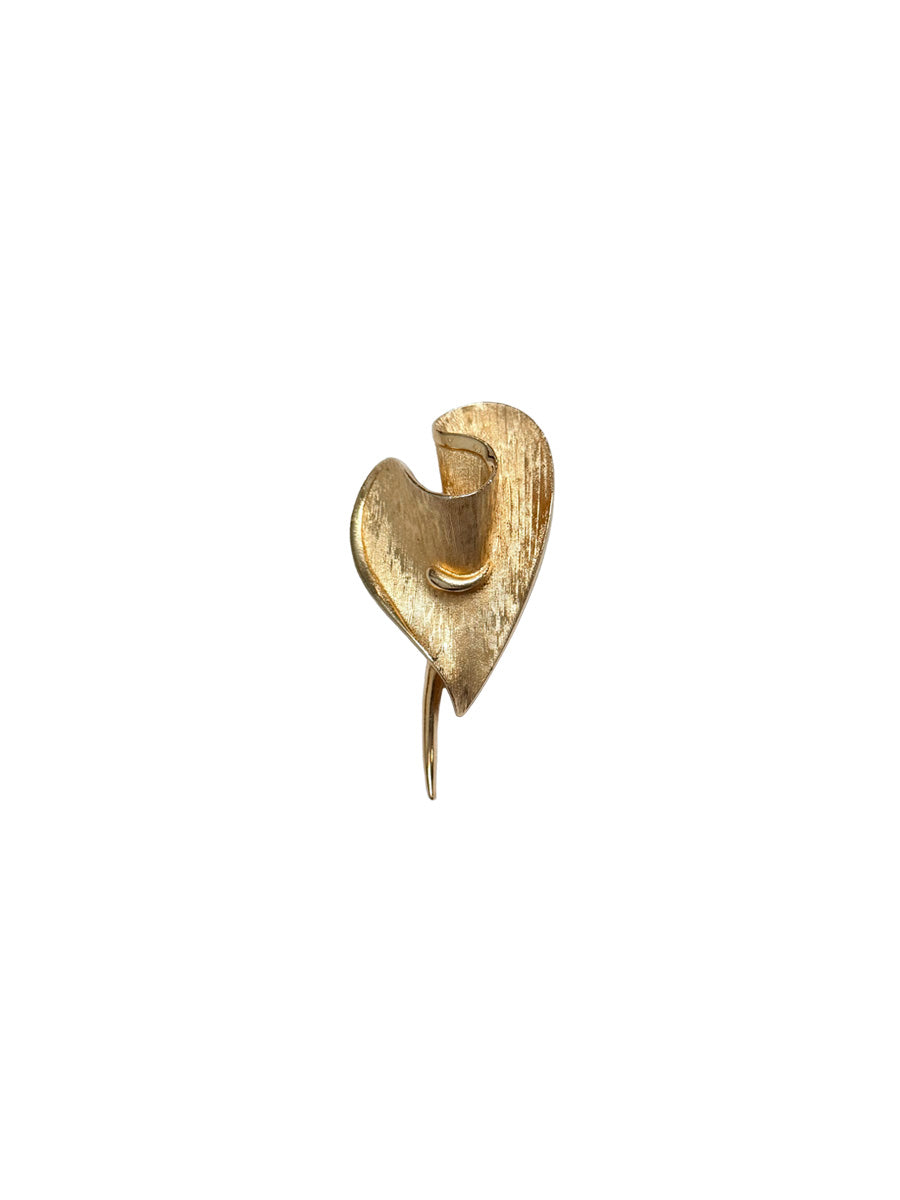 Vintage Coro Modernist Heart Brooch