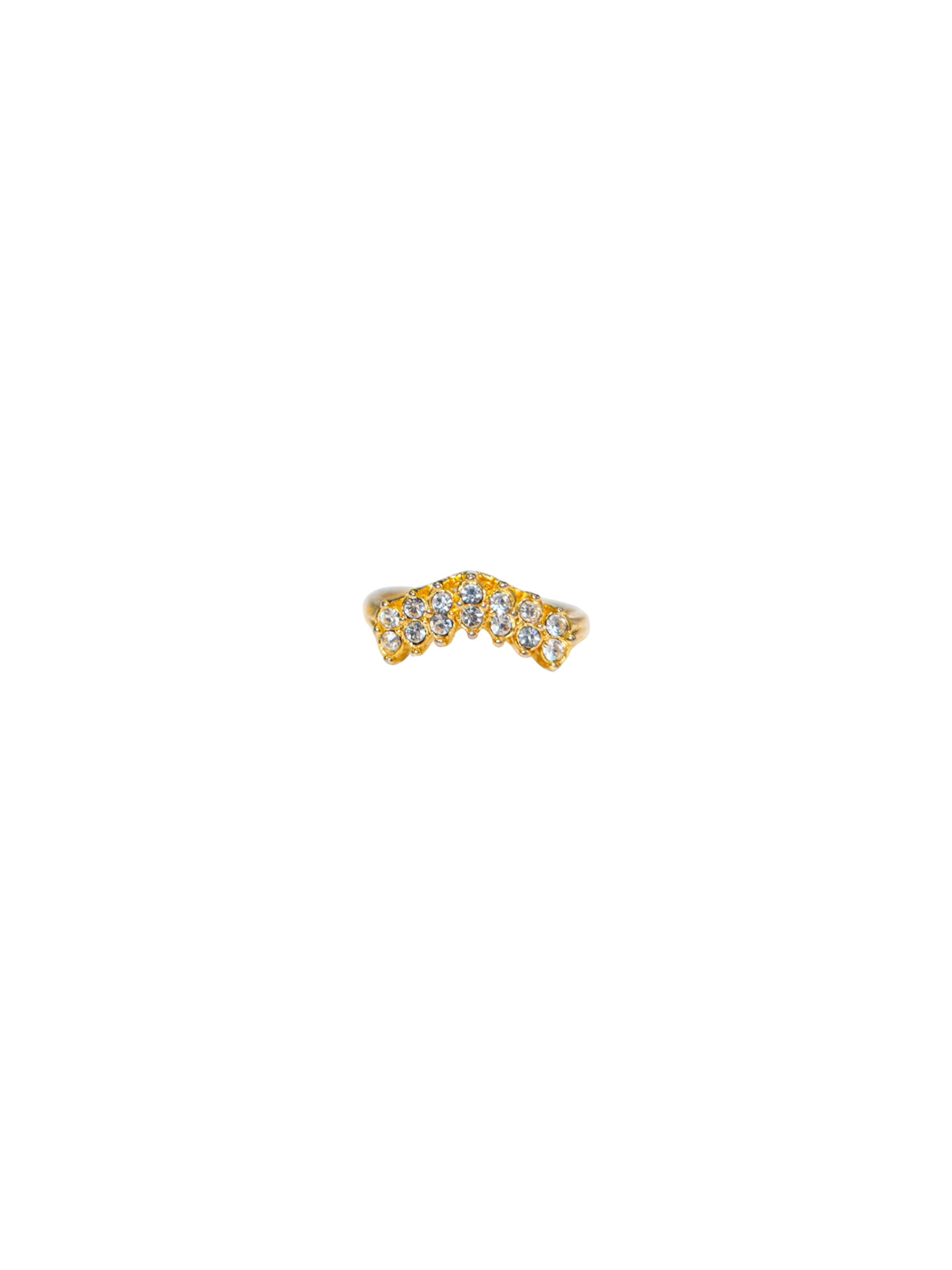 Vintage Pavé Chevron Ring