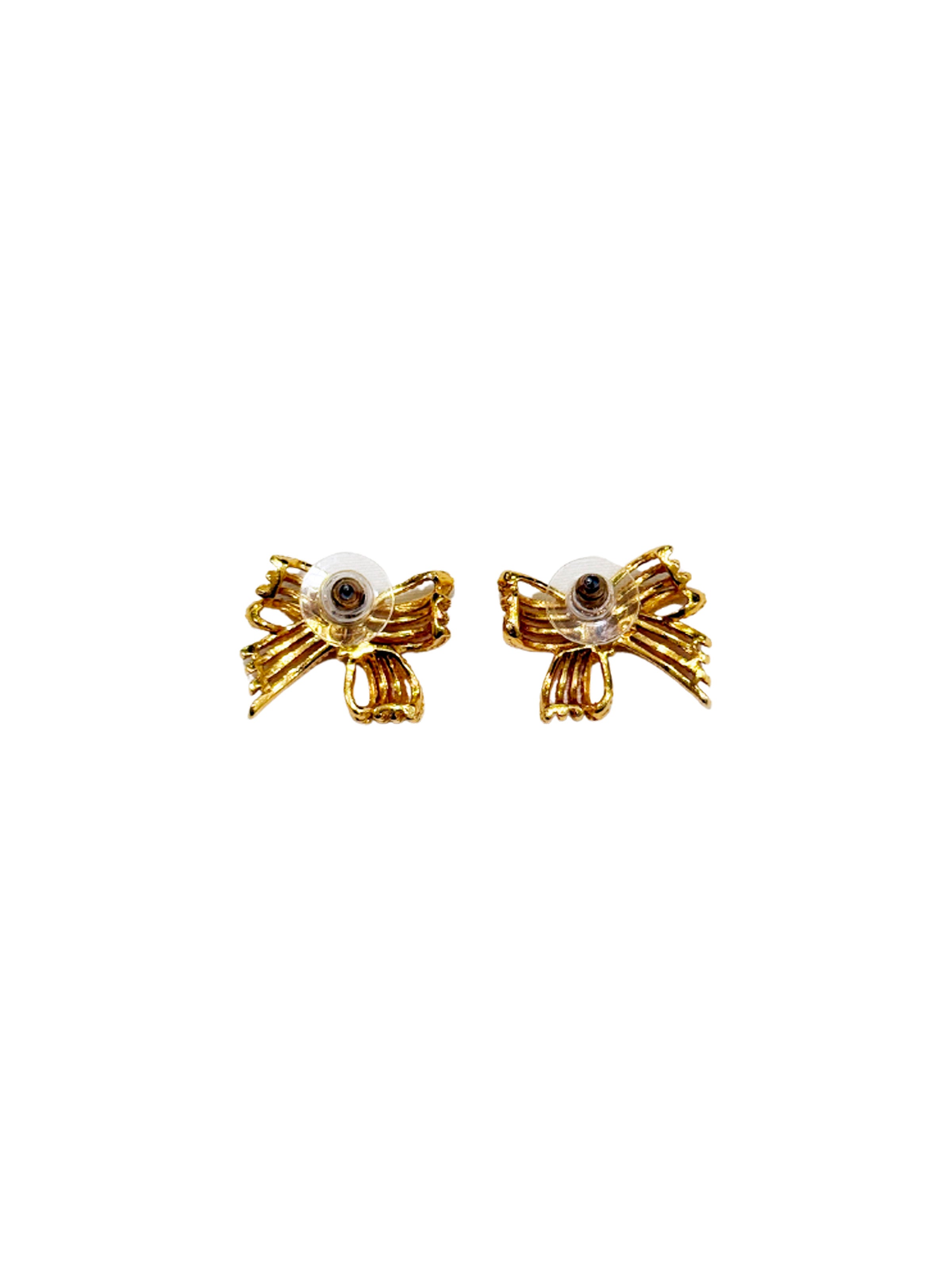 Vintage Openwork Bow Earrings