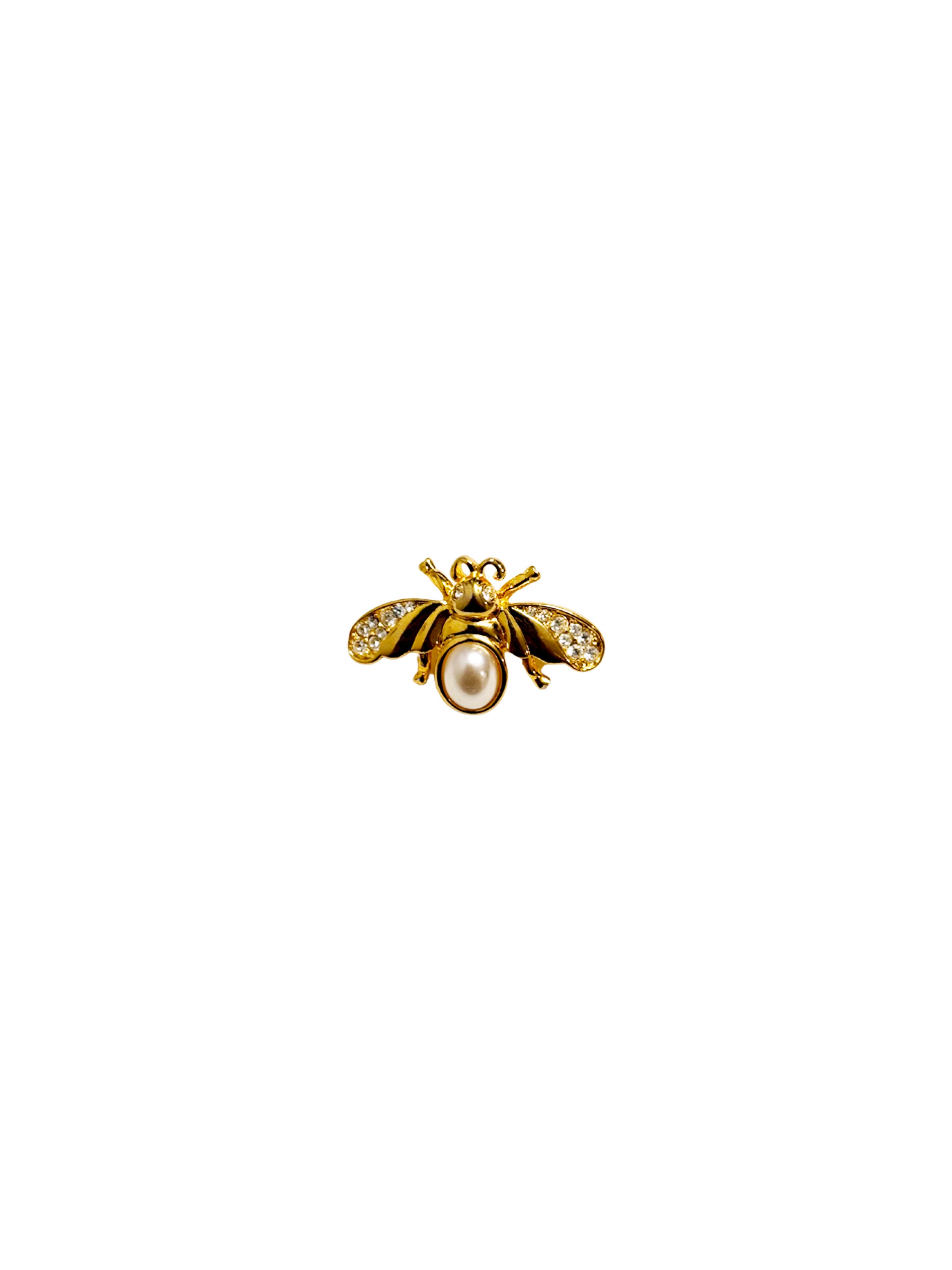 Vintage Napier Pearl Honeybee Brooch