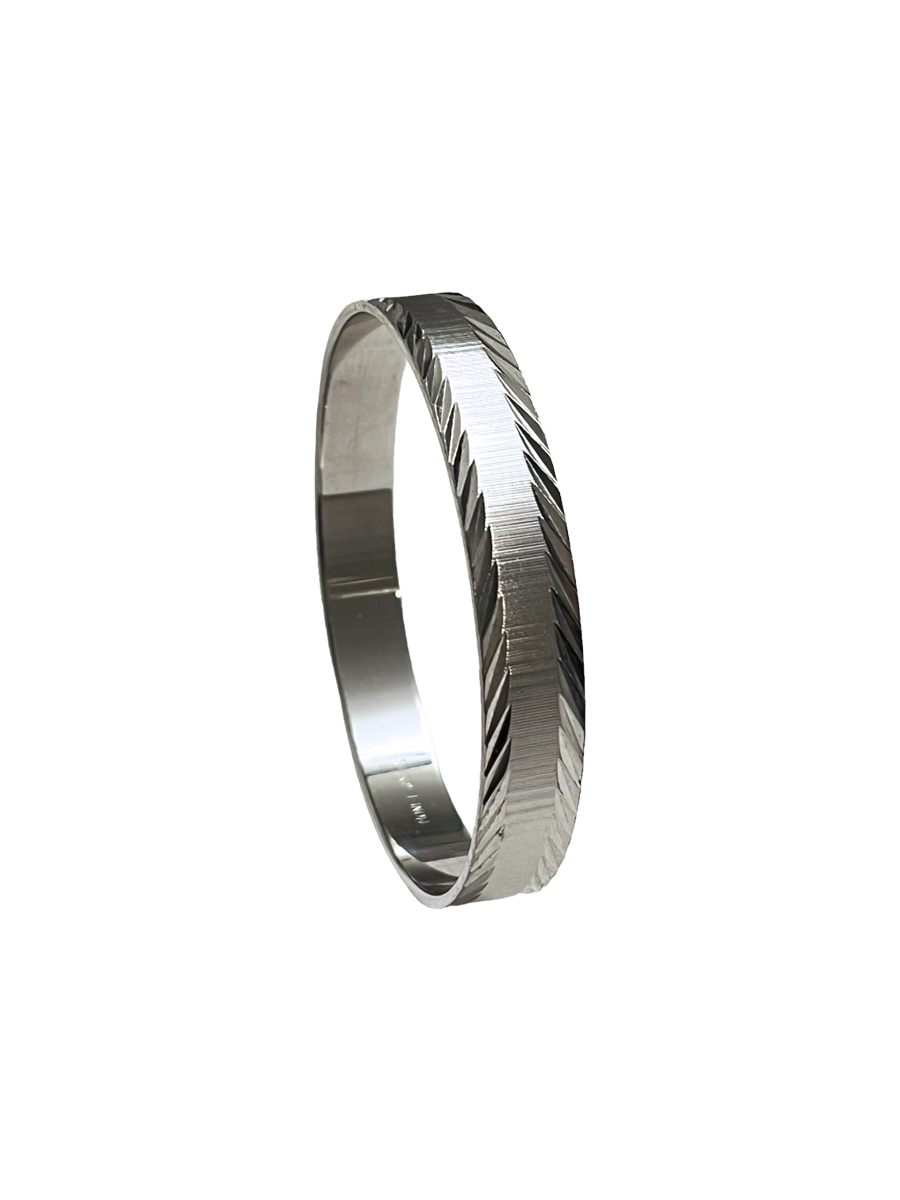 Vintage Monet Etched Edge Bangle