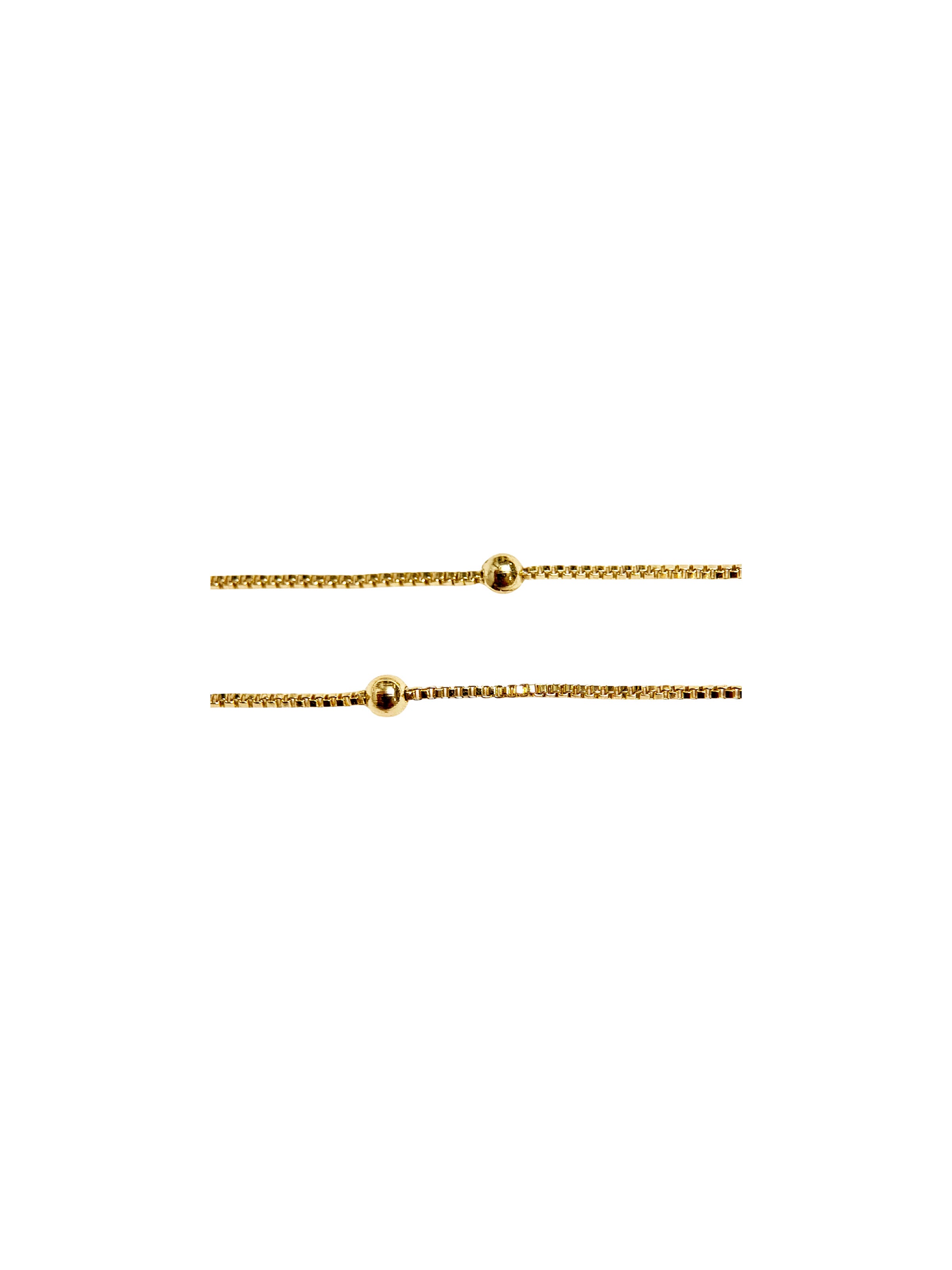 Gold Satellite Bead Box Chain