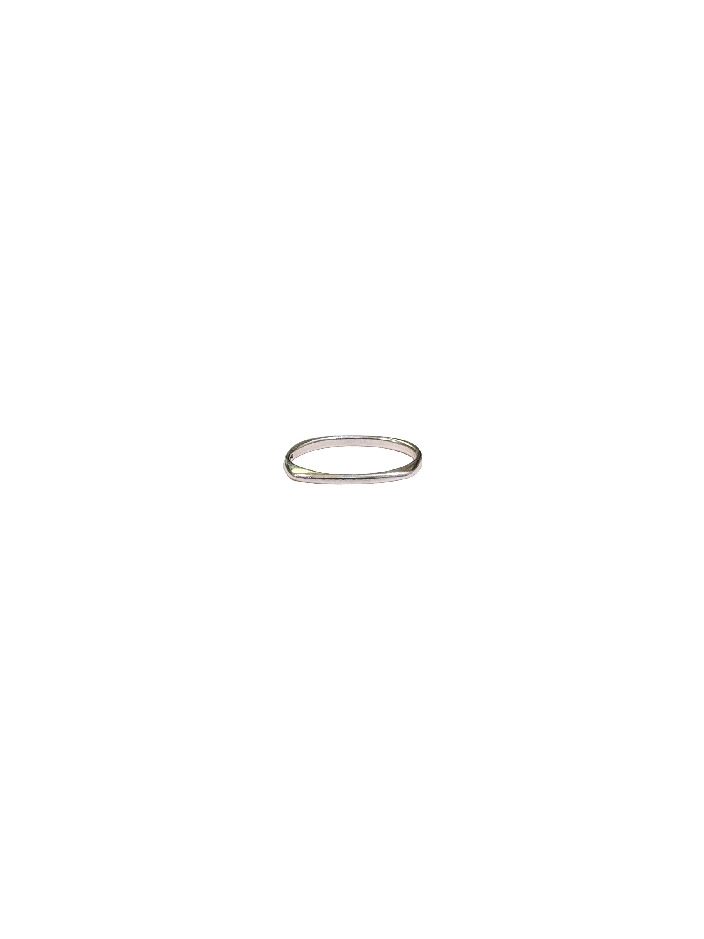 Rounded Square Sterling Stacking Ring