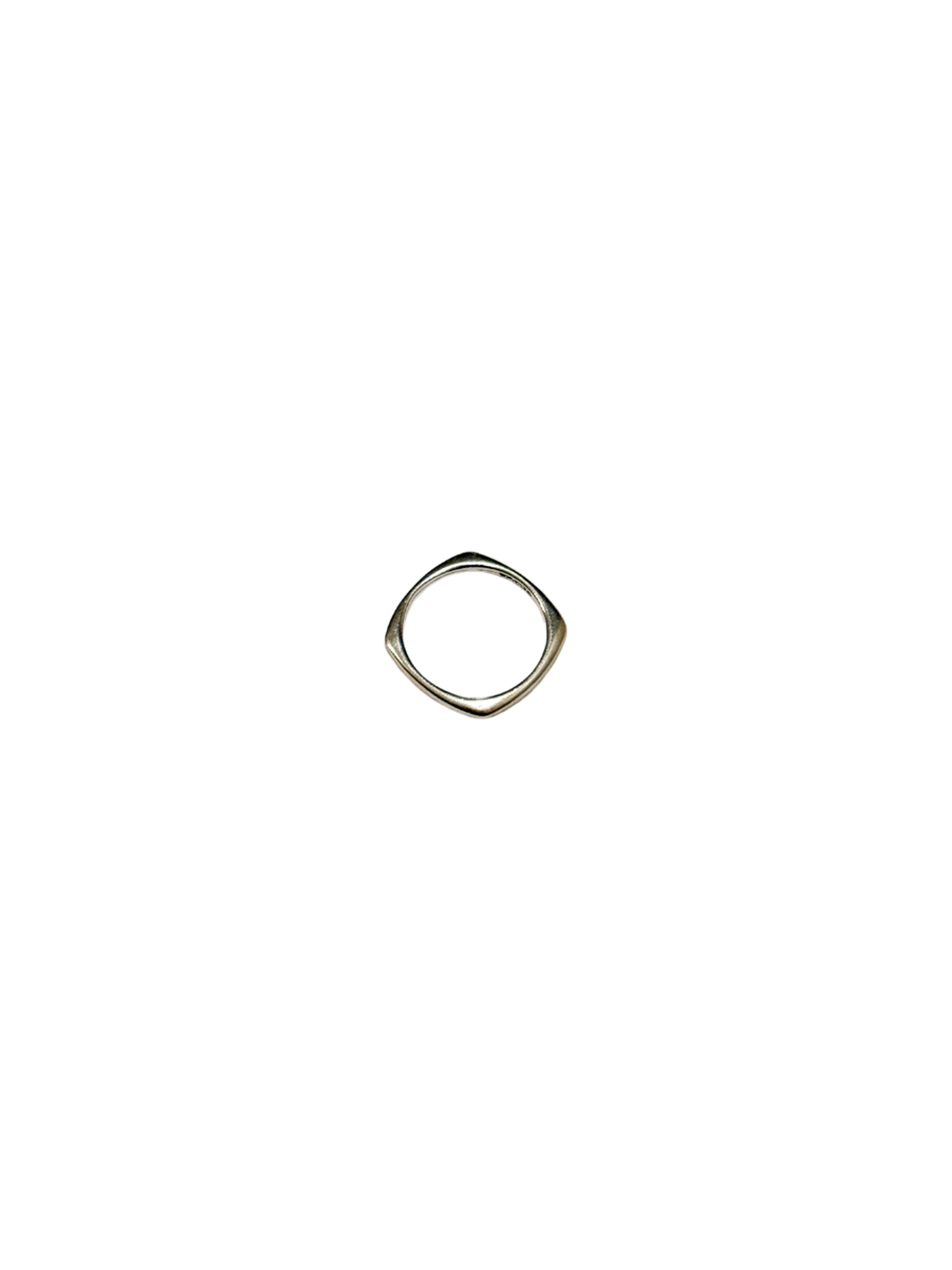 Rounded Square Sterling Stacking Ring