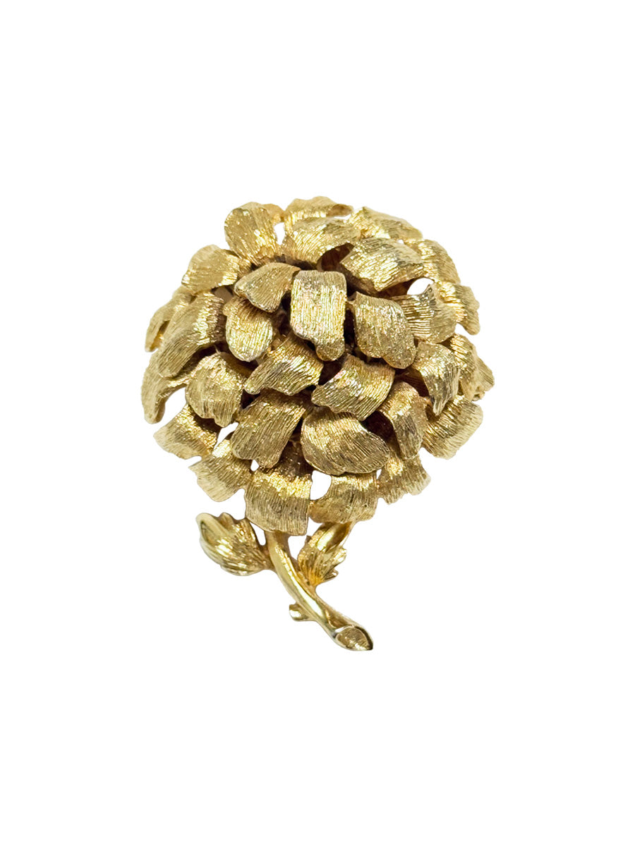 Vintage Dahlia Brooch