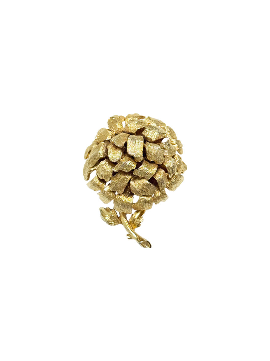 Vintage Dahlia Brooch