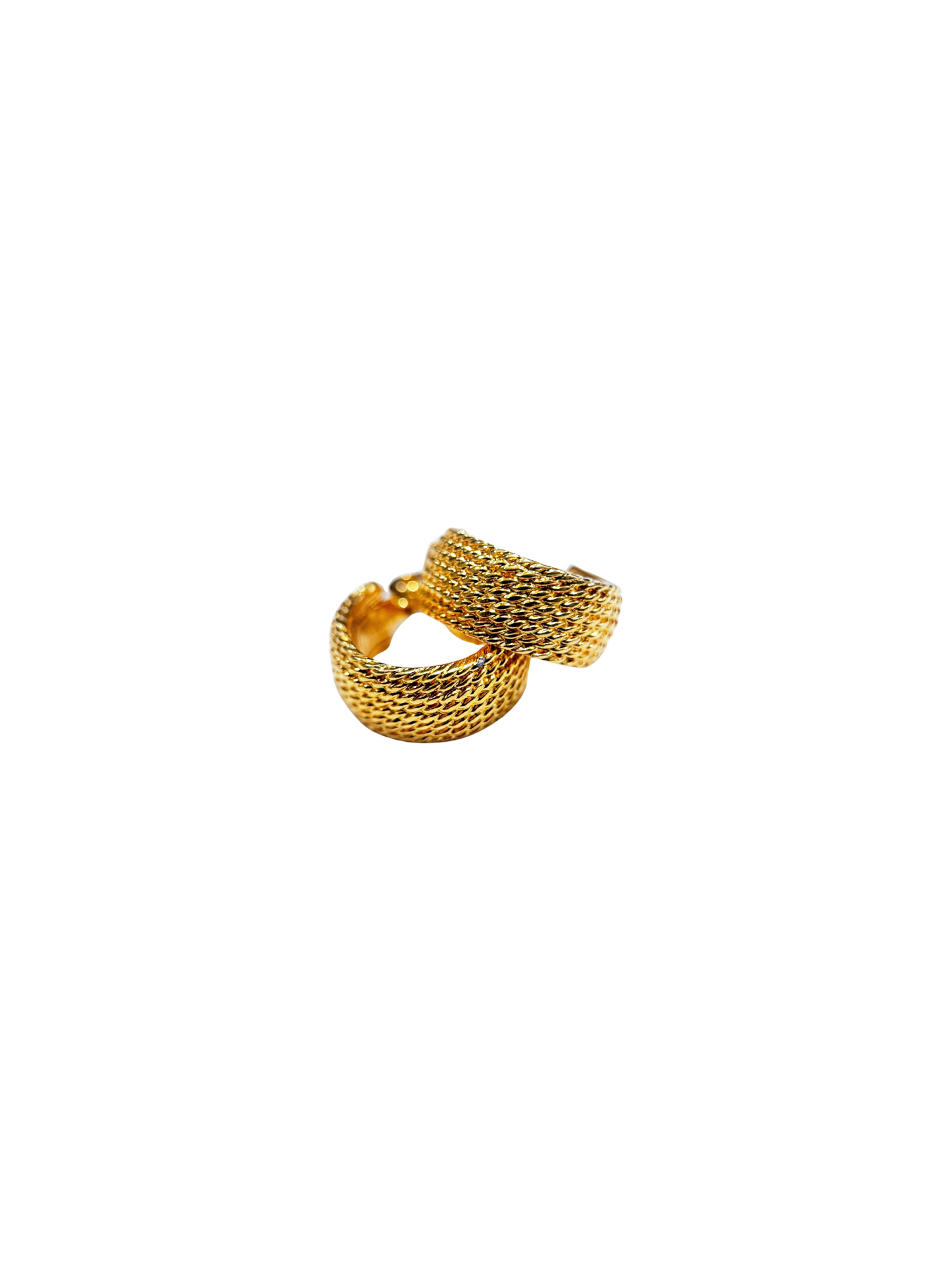 Vintage Gold Rope Textured Huggies