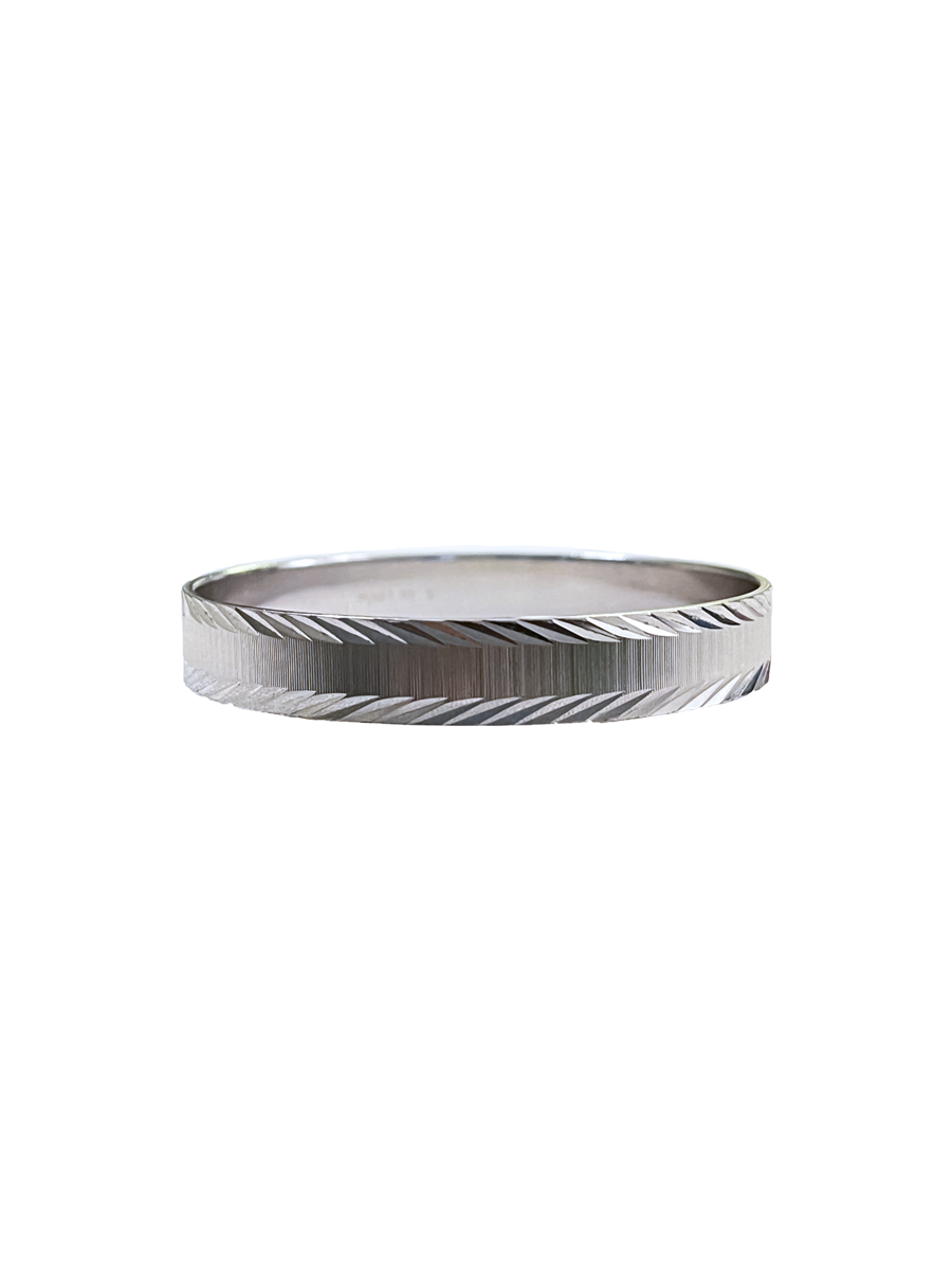 Vintage Monet Etched Edge Bangle