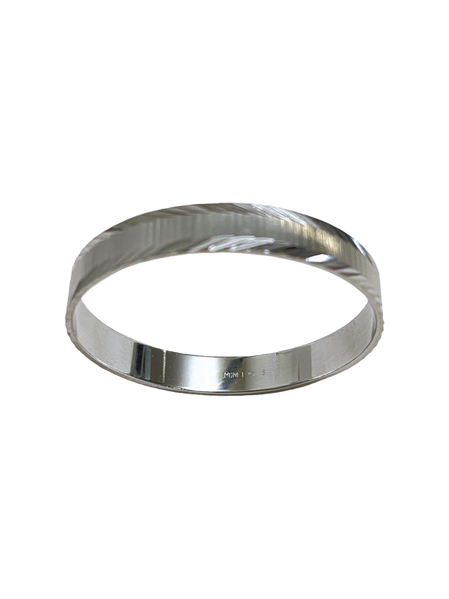 Vintage Monet Etched Edge Bangle