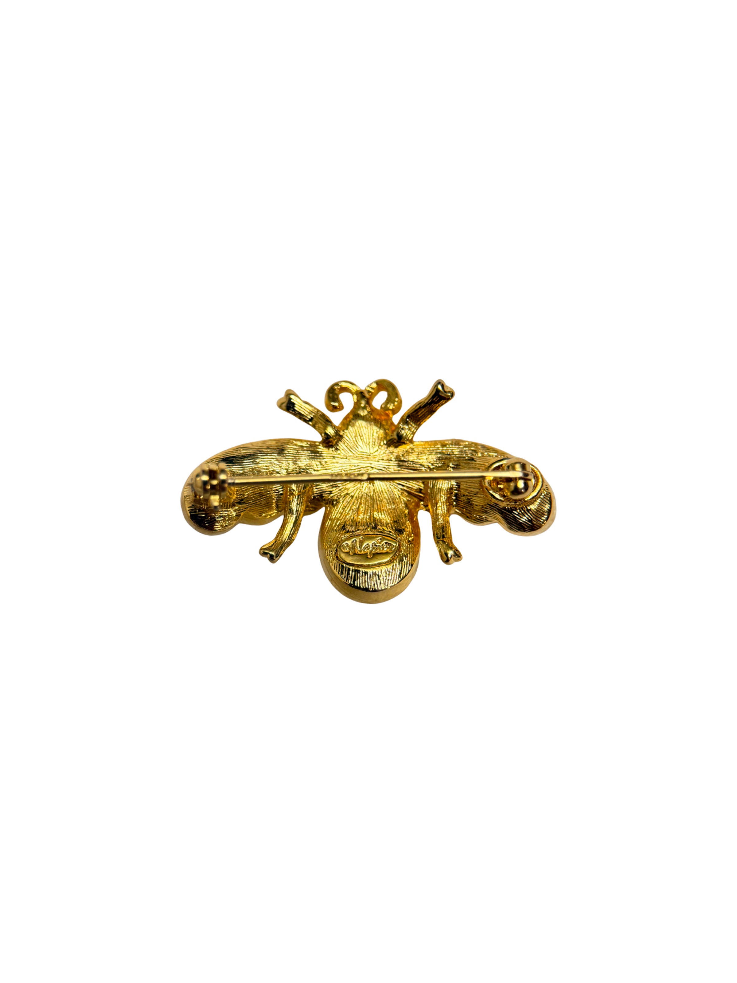 Vintage Napier Pearl Honeybee Brooch